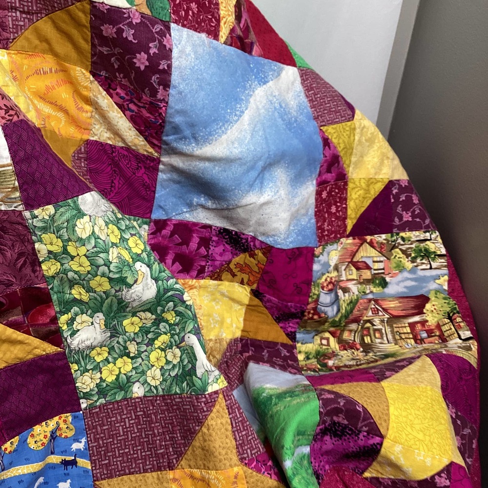 Handmade Pieced Coverlet - Picture 5 of 9
